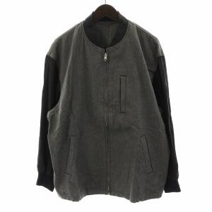 AD1992 90s 田中オム コットン切替ブルゾン M グレー