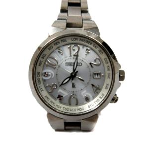 LUKIA ルキア 電波ソーラー 1B22-0AK0 チタン シルバー