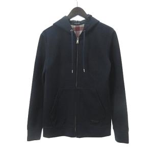 20AW パーカー CB チェック ジップアップ ダブルフェイス ネイビー