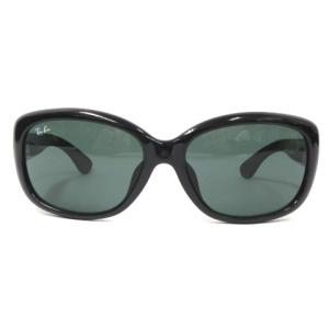 Ray-Ban 美品 JACKIE OHH ジャッキーオー サングラス RB4101F 黒 ブラック 5816 135 アイウェア