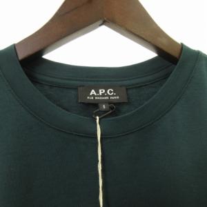A.P.C. 21AW ロゴクルーネックカットソー S グリーン