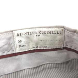 BRUNELLO CUCINELLI パンツ チノパン ジップフライ コットン グレージュ