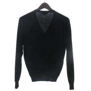 JOHN SMEDLEY カーディガン ニット 長袖 ウール 黒 ブラック M