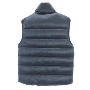 EMPORIO ARMANI EA7 ダウンベスト ナイロン スタンドカラー ジップアップ ネイビー 紺 S アウター ECR4