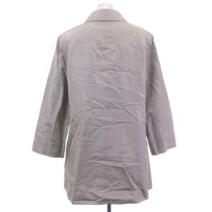 Aquascutum トレンチ コート ステンカラー 比翼 シルク 100％ ベージュ 9 アウター ECR4