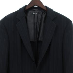 GIORGIO ARMANI セットアップ スーツ フォーマル テーラード ジャケット シングル 3B 背抜き パンツ スラックス ストライプ イタリア製