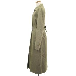 Aquascutum トレンチ コート ステンカラー ベルト ライナー 付き 裏地 チェック コットン ベージュ系 9 アウター ECR4