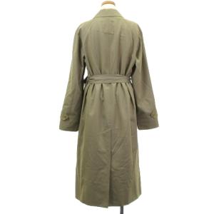 Aquascutum トレンチ コート ステンカラー ベルト ライナー 付き 裏地 チェック コットン ベージュ系 9 アウター ECR4