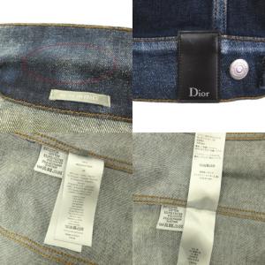 DIOR HOMME 3rdデニムジャケット ブリーチ加工 インディゴ