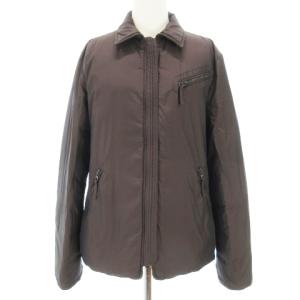 ARMANI JEANS ダウンジャケット リバーシブル ジップアップ ブラウン I40 ECR6