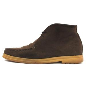 Walk And Walk チャッカ ブーツ ショート Uチップ スエード レザー 36 ブラウン