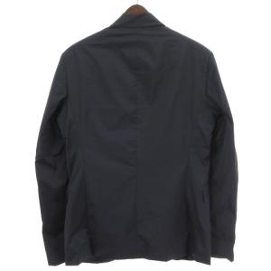 Neil Barrett セットアップ スーツ テーラードジャケット シングル 2B リブパンツ ストレッチ マットナイロン ポリエステル ダークネイビー