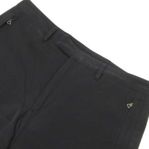 PRADA SPORT パンツ 裾ジップ コットン ストレッチ イタリア製 黒 ブラック 50 ボトムス SM