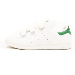 adidas Originals スタンスミス ベルクロ 面ファスナー レザー S75187 ホワイト グリーン 白 緑 23.5 靴 
