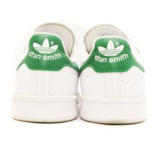 adidas Originals スタンスミス ベルクロ 面ファスナー レザー S75187 ホワイト グリーン 白 緑 23.5 靴 