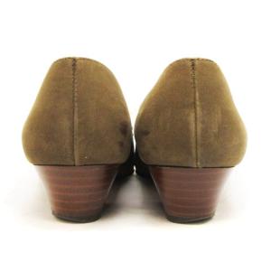 Salvatore Ferragamo ヴァラ・リボンヌバックレザーパンプス ブラウン