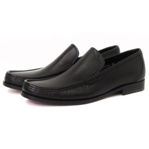 ローファー スリッポン レザー ビジネス 黒 ブラック 7 