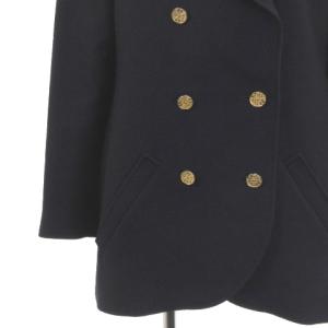 CHANEL BOUTIQUE ヴィンテージ テーラードジャケット 金ボタン 42 ネイビー