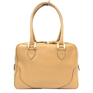 J&M DAVIDSON MIA ボストン バッグハンド セミショルダー レザー ベージュ