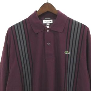LACOSTE × BEAUTY & YOUTH by VAINL ARCHIVE タグ付き 19AW ポロシャツ 長袖 ライン