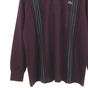 LACOSTE × BEAUTY & YOUTH by VAINL ARCHIVE タグ付き 19AW ポロシャツ 長袖 ライン