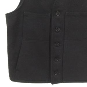 FILSON GARMENT ベスト 前開き ウール 黒 ブラック 38