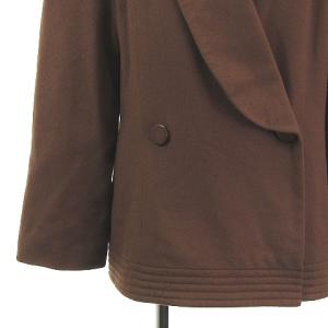 Christian Dior ジャケット ダブル ウール ヴィンテージ 茶 