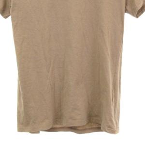 Martin Margiela エイズ Tシャツ カットソー 半袖 Vネック プルオーバー コットン 茶 ブラウン Mトップス IBO15