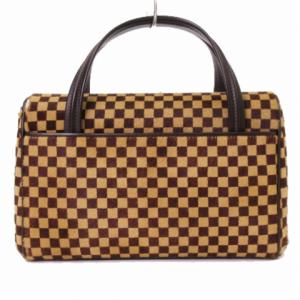 LOUIS VUITTON M92131 ライオン ダミエソバージュ ハンドバッグ ハラコ ブラウン