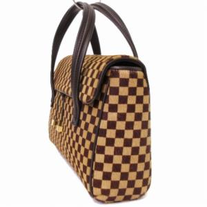 LOUIS VUITTON M92131 ライオン ダミエソバージュ ハンドバッグ ハラコ ブラウン