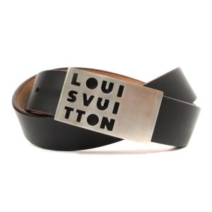 サンチュール LST ロゴバックル ベルト ブラウン M6809