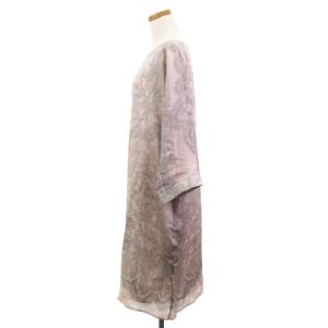 Emilio Pucci 良品 イタリア製 ワンピース ロング シルク 総柄 ピンク 42 ECR10