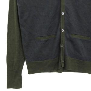 JOHN SMEDLEY ウールニットカーディガン S グリーン