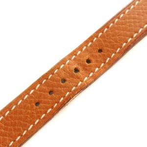 HERMES 純正 腕時計 替えベルトのみ レザー N刻印 ラグ幅13mm AA ブラウン