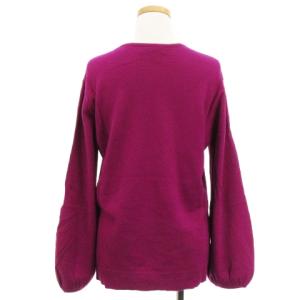 Drawer 19AW 16G バルーンスリーブ クルーネック ニット セーター 長袖 ウール カシミヤ混