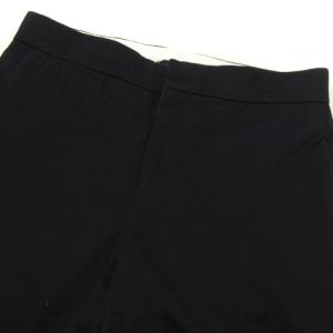 Drawer 良品 コットンギャバテーパードパンツ ネイビー