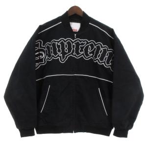 21SS Twill Old English Varsity Jacket 黒