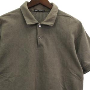 ISSEY MIYAKE MEN 14SS ポロシャツ 半袖 コットン グレー系 2 IBO17