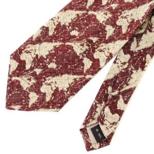 ISSEY MIYAKE 世界地図柄ネクタイ アイボリー