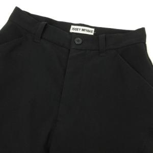 ISSEY MIYAKE ヴィンテージ 90's テーパードパンツ 裾ジップ M ブラック