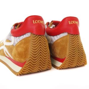 LOEWE 21AW Flow Runner スニーカー シューズ Lモノグラム スエード ブラウン