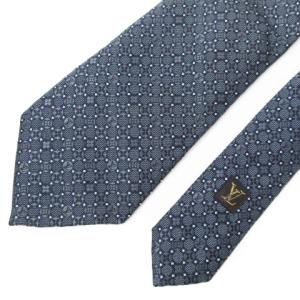 LOUIS VUITTON モノグラムシルクネクタイ ネイビー