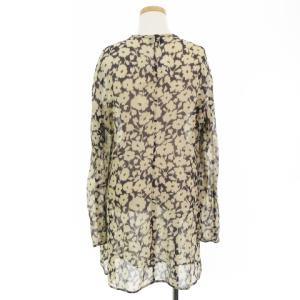 VALENTINO GARAVANI BOUTIQUE 良品 カーディガン 長袖 シフォン 花柄 シルク 100％ イタリア製 ヴィンテージ ベージュ系 10 IBO17