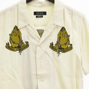 RUDE GALLERY THE BLACK LIST BOWLING SHIRT MARIA EMBROIDERED
