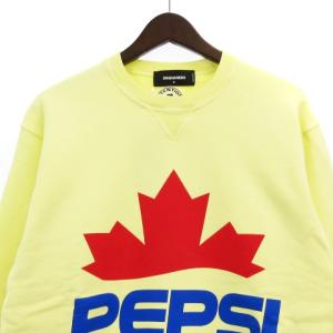 DSQUARED2 S78GU0039 20SS PEPSI CREWNECK SWEATSHIRT S 黃色