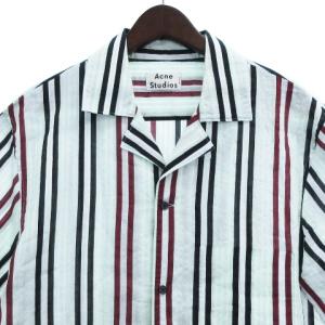 Acne Studios Simon Sheer Stripe Vacation Shirt 48 グリーン
