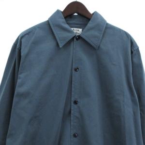 Acne Studios 21SS Houston cotton twill shirt 46 ブルー