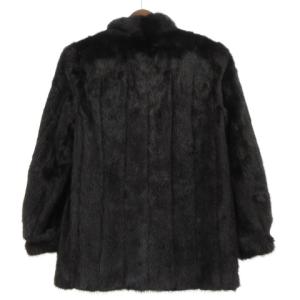 SAGA MINK 銀サガ ファー コート 毛皮 ミンク ミディアム丈 ブラック 11