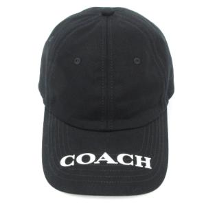 COACH ニューヨークロゴプリントキャップ ブラック