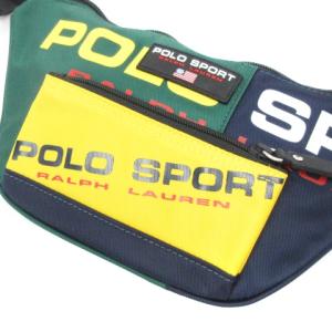 POLO SPORT ラルフローレン ロゴプリントボディバッグ ネイビー